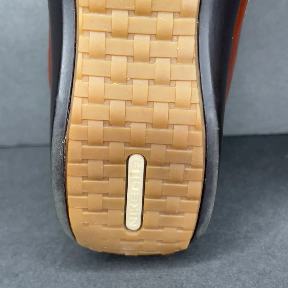 Cole Haan Women Boot Air Luna Size8 B Red Patent Leather Waterproof Rain Shoes.‎